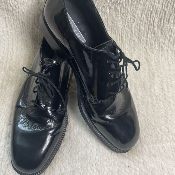 ADOLFO made in made in Italy Black Leather Men\'s Dress Shoes SZ9 main image 4